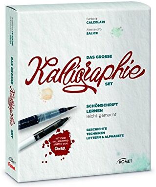 Barbara Calzolari - Das große Kalligraphie-Set - Schönschrift lernen leicht gemacht: Buch mit 2 Kalligraphie-Stiften von Pentel - Preis vom 30.09.2026 09:01:18 h