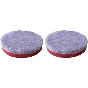 Sonax Polierpad HybridWollPad 80, 04940410, aus Wolle, 80 mm Ø, mit Klettverschluss, für Lack, 2 Stück