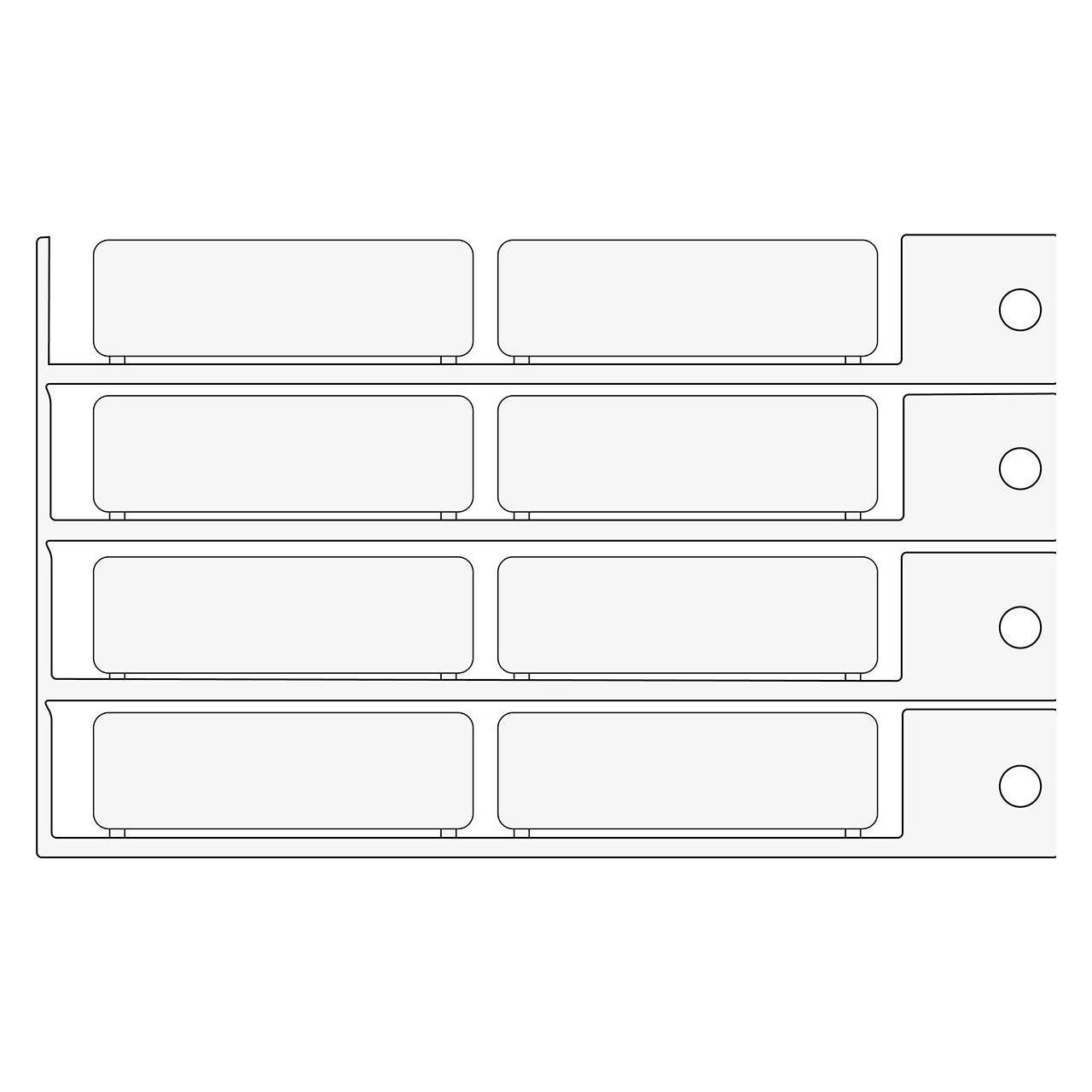 Brady Kennzeichnung, weiss, 15 x 49 mm (TAG 15X49 WHITE)