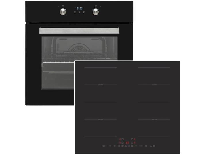 VESTEL Backofen-Set Teleskopauszug 2-fach Timer Hot AirShield + 2 Flex-Zonen Touch Control, mit 2-fach Teilauszug
