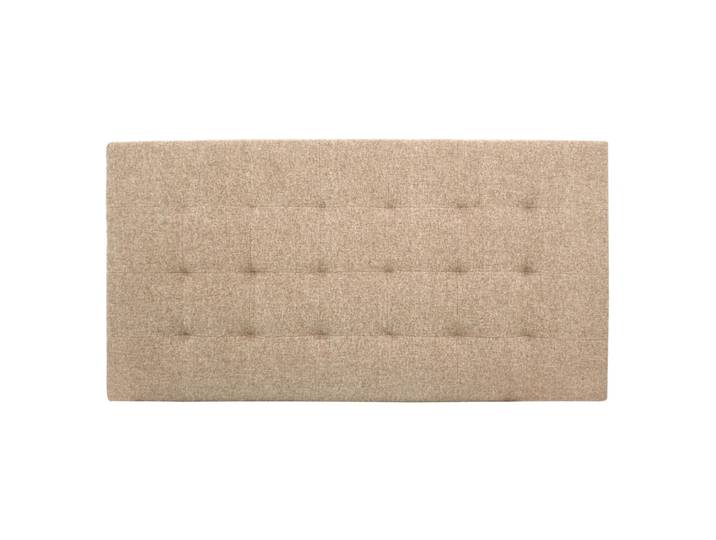 Tête de lit polyester capitonnée marron 90x80cm