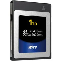 Wise WI-CFX4-B1024 (1024 GB, CFexpress Typ B), Speicherkarte, Silber, Blau, Schwarz