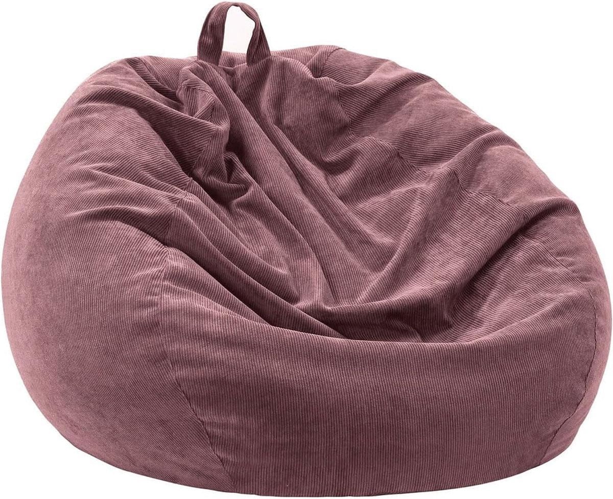 Zitzak Stoelhoes Corduroy - Fuchsia - 200 liter