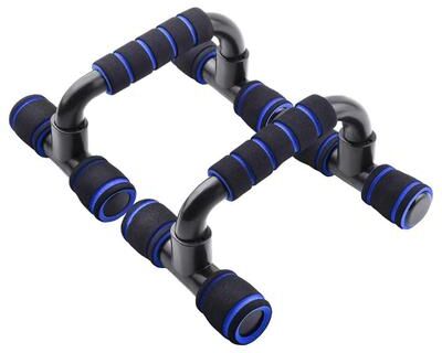 Multisell Products Hub Push Up Bars With Non Slip Foam Handles For Arm, Chest & Shoulder Training   Fitness Press Up Stand For Home Gym blue