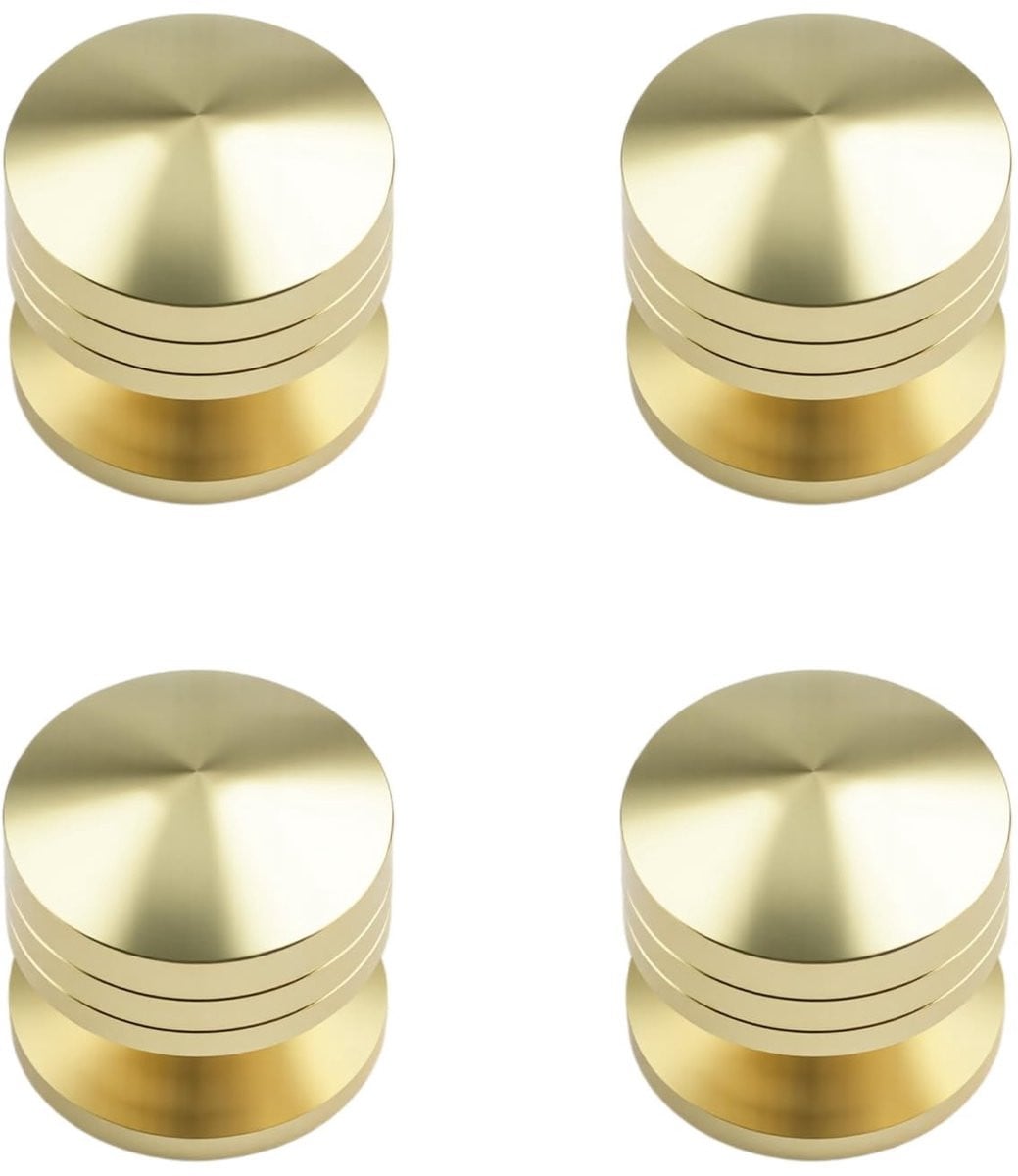 BRENZOOS Kastknoppen Goud - Zelfklevend - Aluminium - 4 Stuks