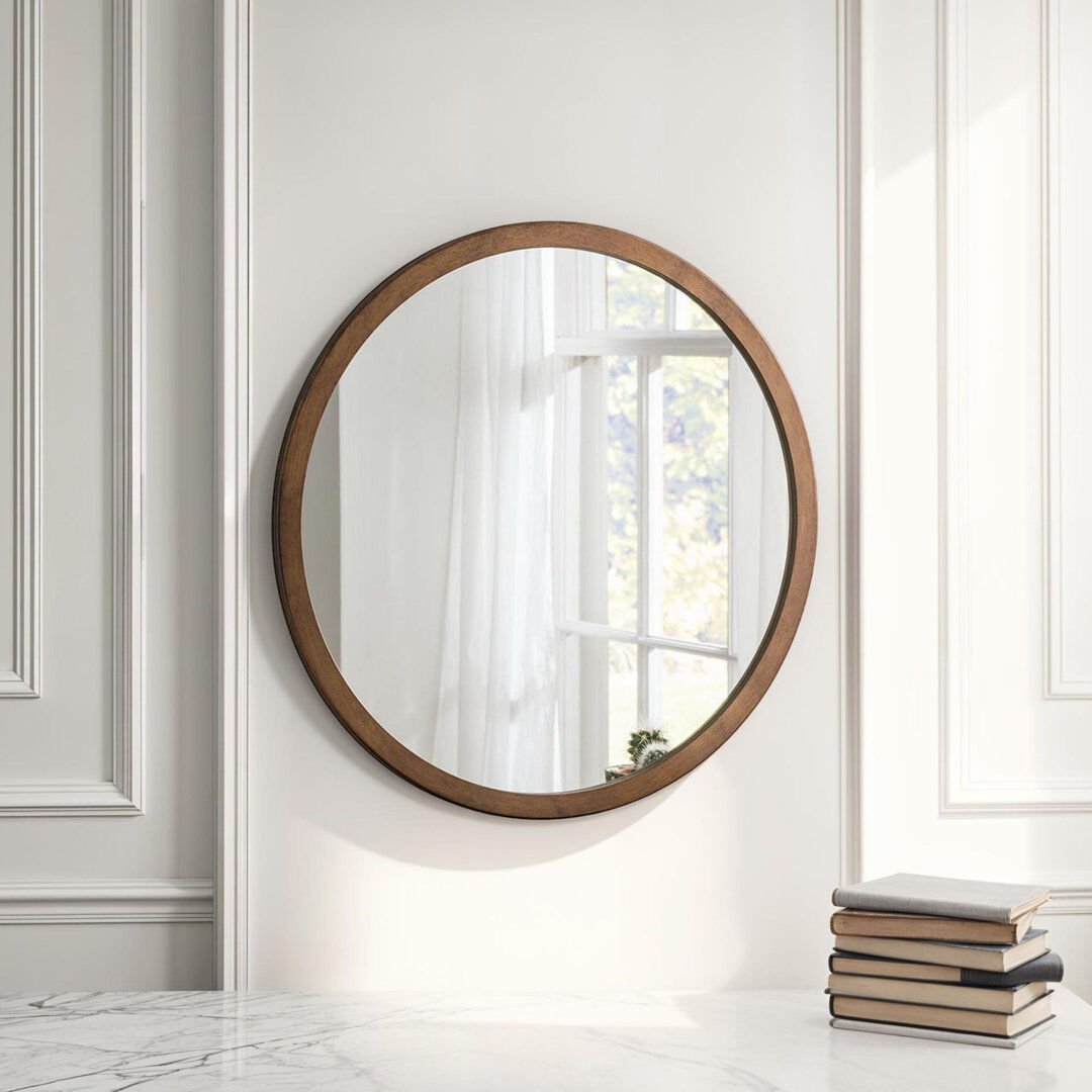 Zipcode Design Tabatha Round Wall Mirror Bronze 102cm H x 102cm W