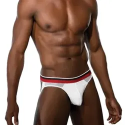 Doreanse Mens Sexy Modal Jockstrap Weiß Medium Herren