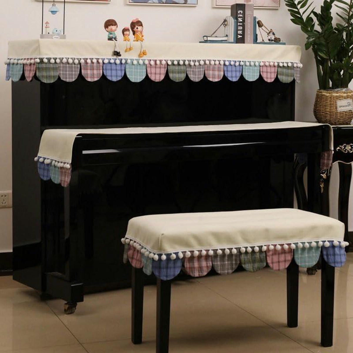 Roze pianohoes voor bescherming tegen UV-straling en vocht, 150 cm