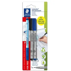 Staedtler Permanent-Marker »Lumocolor 316 Promotion 2+1« 0,6 mm (F) 3 Stück