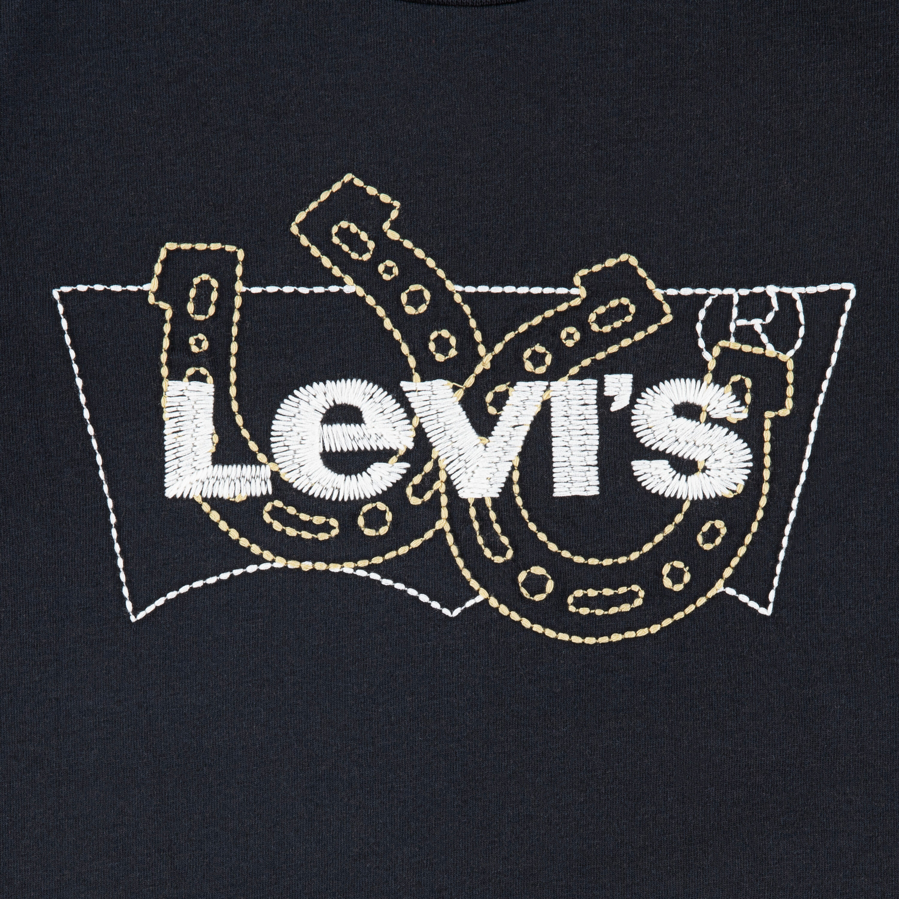 Langarmshirt LEVI'S KIDS "LVG LS BATWING FILL", Mädchen, Gr. 16 (164), schwarz (jet schwarz), Jersey, Obermaterial: 60% Baumwolle, 40% Polyester, bestickt, normal, Rundhals, Shirts Langarmshirt, mit Logostickerei, for Girls jet schwarz 16 (164)