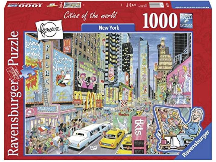 Ravensburger puzzel Fleroux New York - Legpuzzel - 1000 stukjes, Nieuwe versie