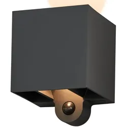 OSRAM Außenwandleuchte Endura Style Adjustable Beam Sensor USB in Dunkelgrau - Bewegungsmelder, Tageslichtsensor, warmweiße Lichtfarbe