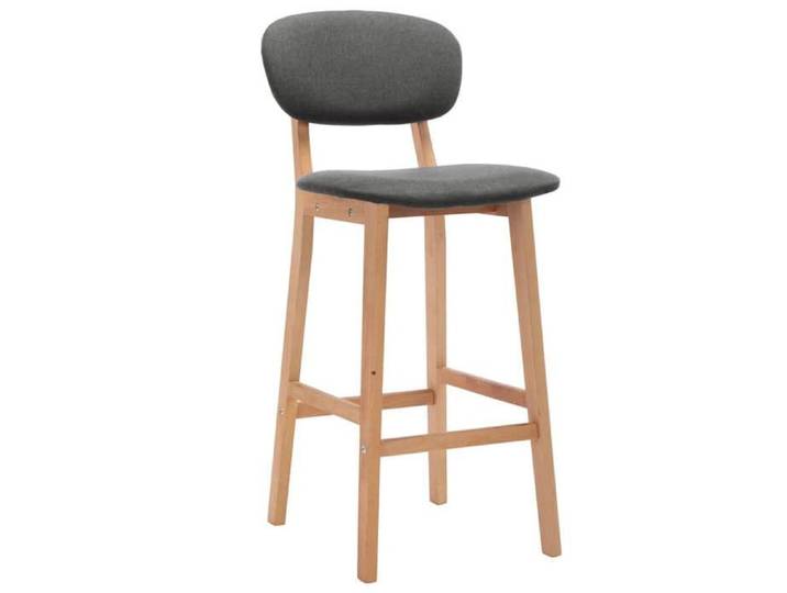 “Winter Sale TOP Tabouret/Chaise de bar Gris - Tabourets de bar lot de 2 gris foncé tissu PRO47185