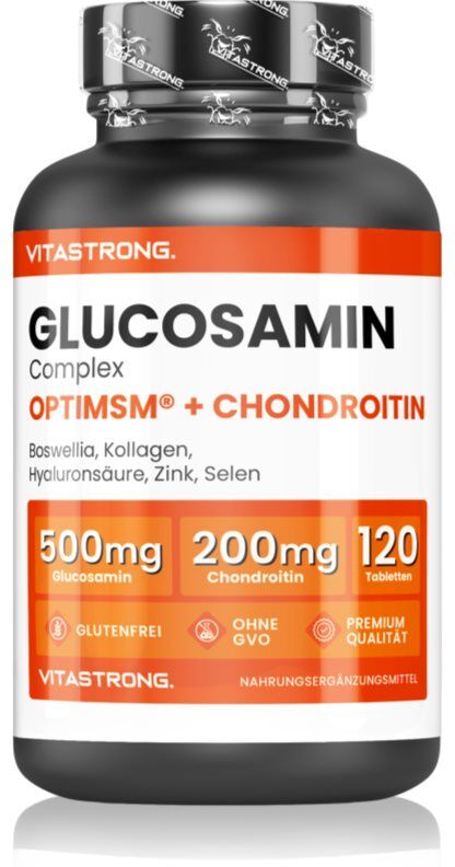 VITASTRONG Glukosamine Coplex pastilles pour assurer un complément alimentaire aux os et articulations 120 p.