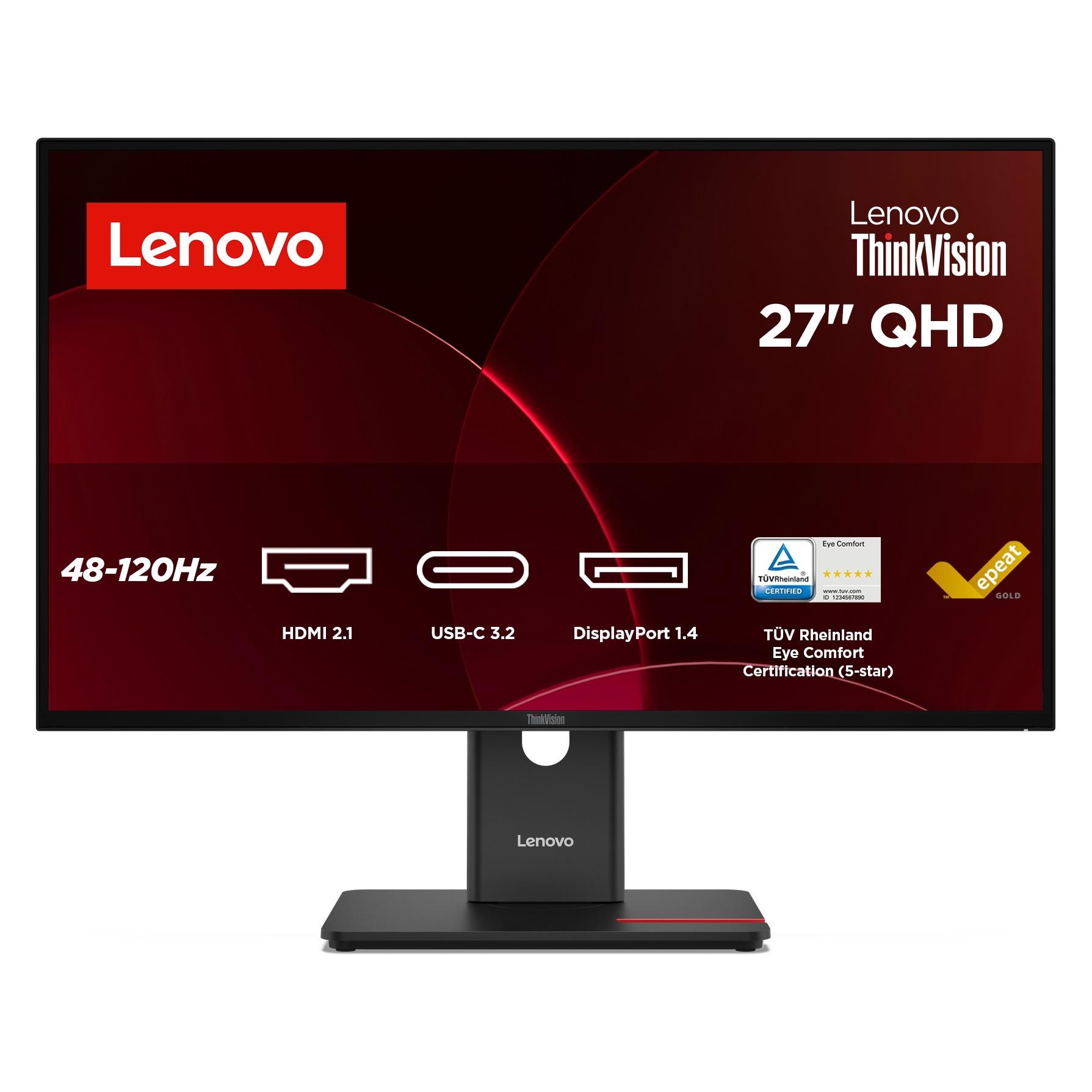 Lenovo ThinkVision T27Q-40 (2560 x 1440 Pixel, 27") (64A6ZAT6EU)