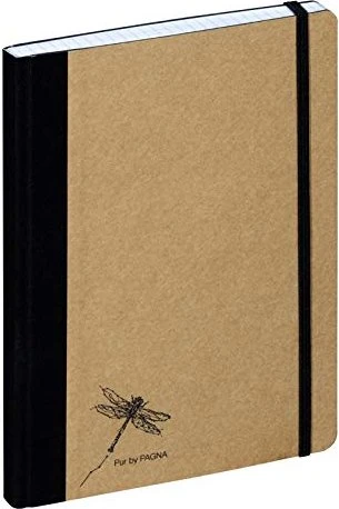 Pagna Notizbuch A5 Pur 192S kariert natur