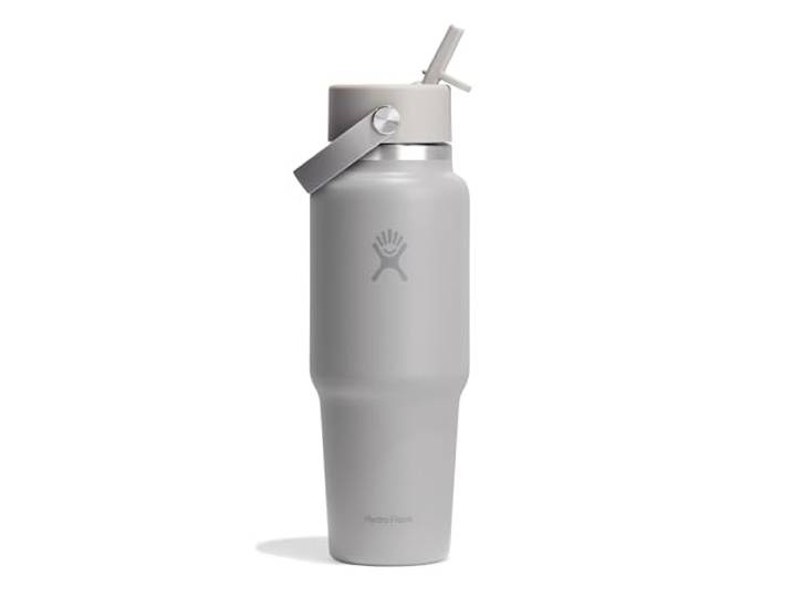 Hydro Flask - Travel Bottle 946 ml (32 oz) - Isolierte Edelstahl-Wasserflasche mit TempShield-Vakuumisolierung und auslaufsicherem Flex-Trinkhalm-Verschluss - Birch