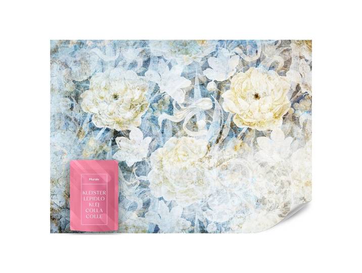 FOTOTAPETE Blumen Abstraktion Vintage Stil 200x140