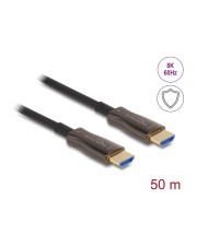 Delock Aktives Optisches HDMI Kabel mit Metallarmierung 8K 60 Hz 50 m (86034)