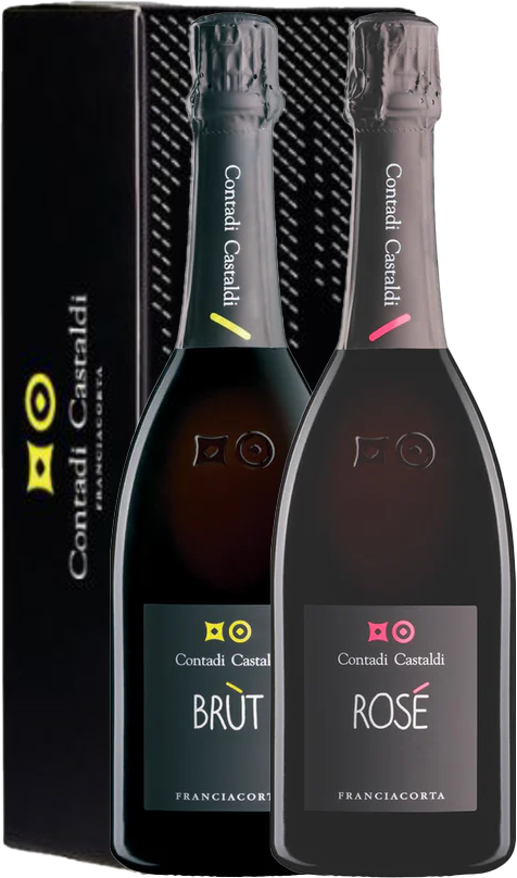 Box Franciacorta Brut e Rosé Contadi Castaldi (2bt)
