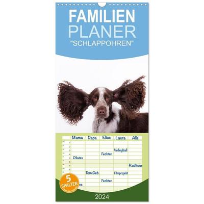 Familienplaner 2027 - 'SCHLAPPOHREN' mit 5 Spalten (Wandkalender, 21 x 45 cm) CALVENDO
