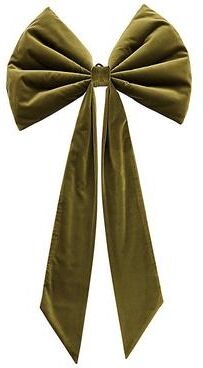 "Signature Velvet Bow - Sage, 26"" x 19"" - Ballard Designs"