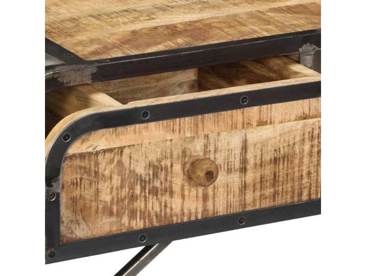 Maison Soldes Buffet bas/vitrine - Cabinet/Armoire Placard 120x30x75cm bois de manguier massif Moderne309831