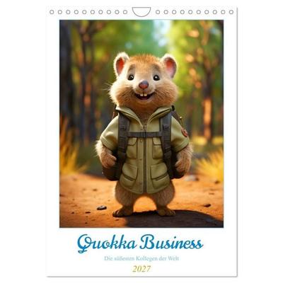 Quokka Business - Die süßesten Kollegen der Welt (Wandkalender 2027 DIN A4 hoch), CALVENDO Monatskalender