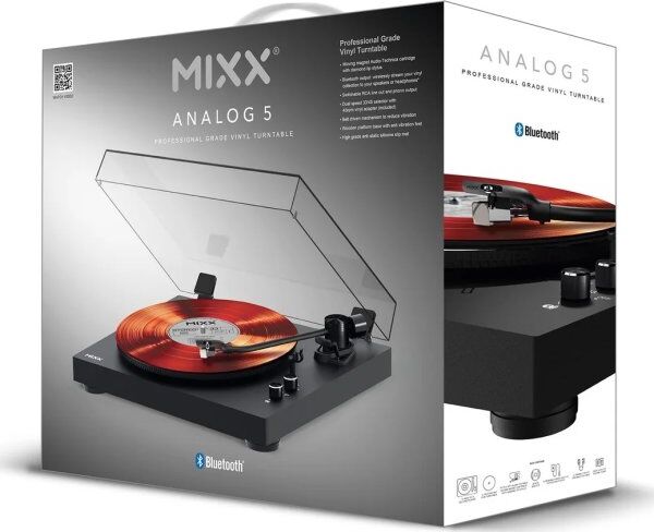 Mixx Vinylpladeafspiller Analog 5 Stereo, Sort