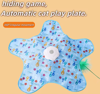 Inspire Curations WhirlHide Interactive Hunting Toy Automatic Cat Toy For Endless Chase & Surprise Play small Fish