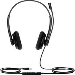 Yealink UH34 Lite Dual Teams USB On Ear Headset kabelgebunden Duo Schwarz Microsoft Teams-Taste Telefon 1308160