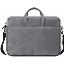 Defender Lite Notebooktasche 39 6 cm (15.6 Zoll) Schwarz Grau (15.60", Universal), Notebooktasche, Grau
