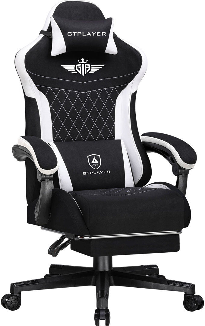 Metro Lane Adjustable Swiveling PC & Racing Game Chair Black 130cm H X 50cm W X 50cm D