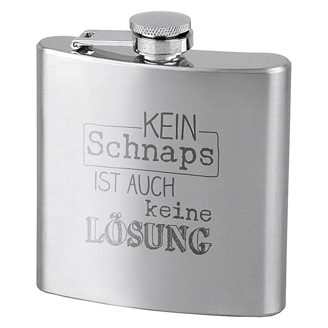 Contento Flachmann 'Kein Schnaps...' (180 ml) (866213)