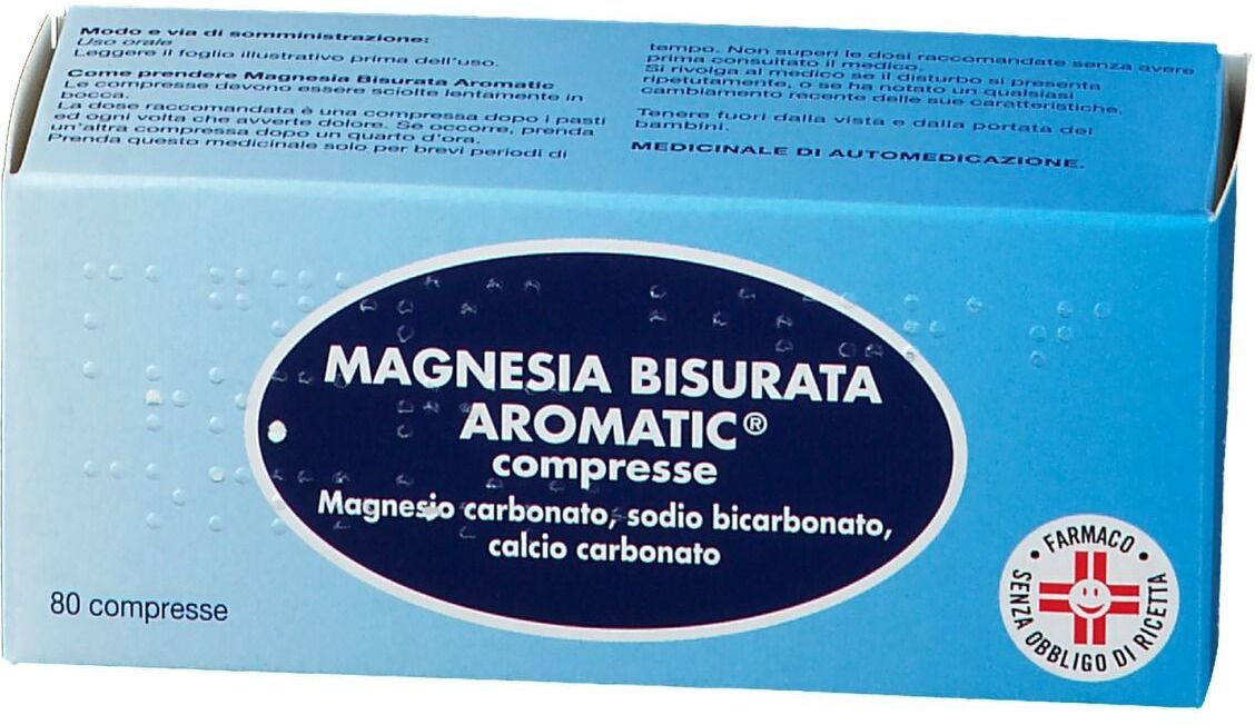 HALEON ITALY Srl Magnesia Bisurata Aromatic, 80 compresse