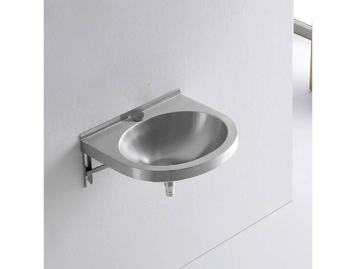 Lavabo Mural en Acier Inoxydable 304, Évier de délégations à Grande Ouverture, Sans Rouille