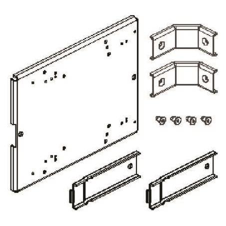 Cubic Montagesatz MIBA2223F, Einbautiefe von Montageplatte bis Türinnenseite 223mm (Gehäuse) (5705100081229)