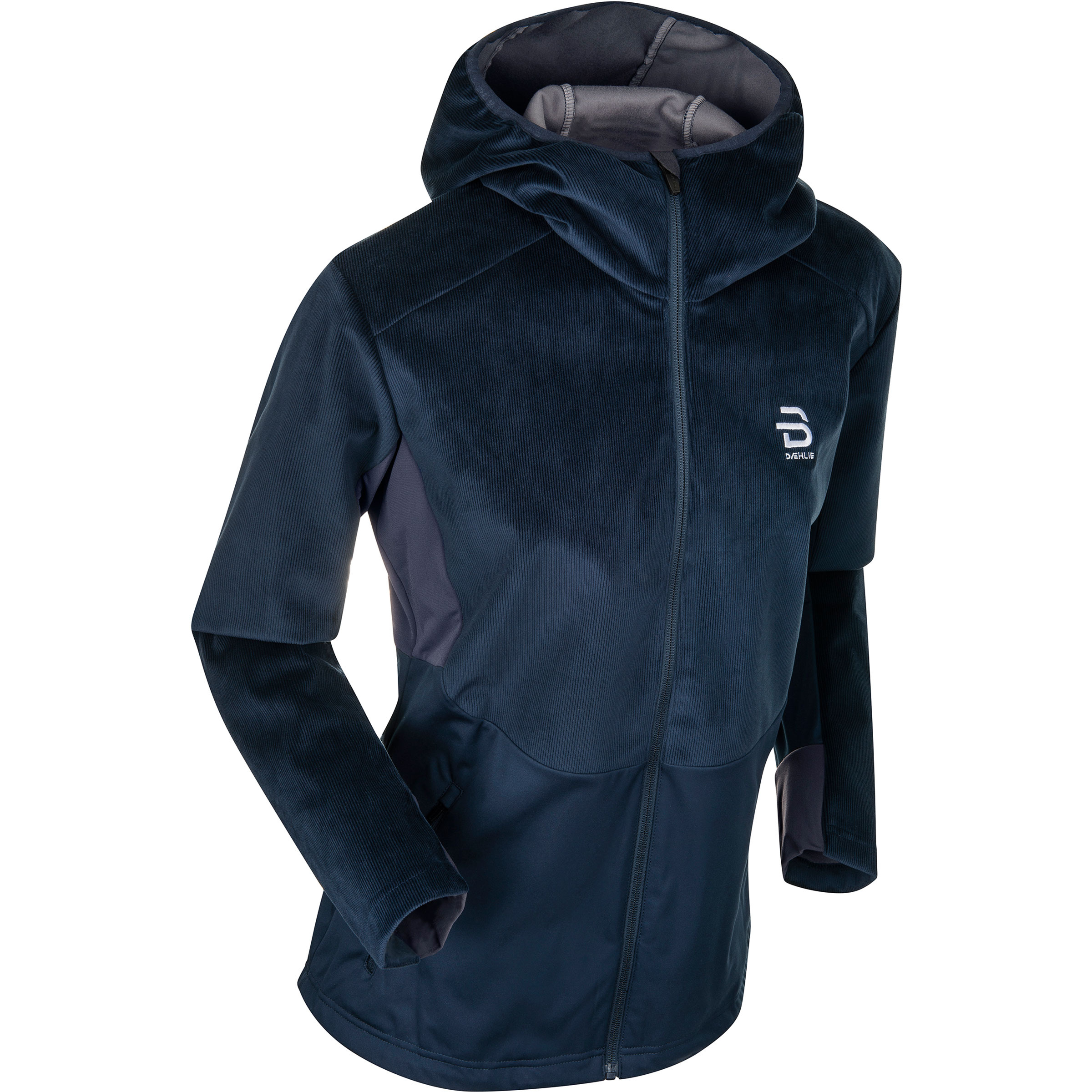 Daehlie Boulder Damen Softshelljacke blau Größe XS Langlauf Skating | Skitour Elastisch Wasserabweisend