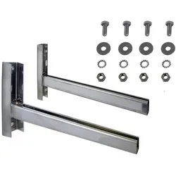 Edelstahl-Abgassystem doppelwandig Konsole mit K-Profil (Ausführung: 400mm)