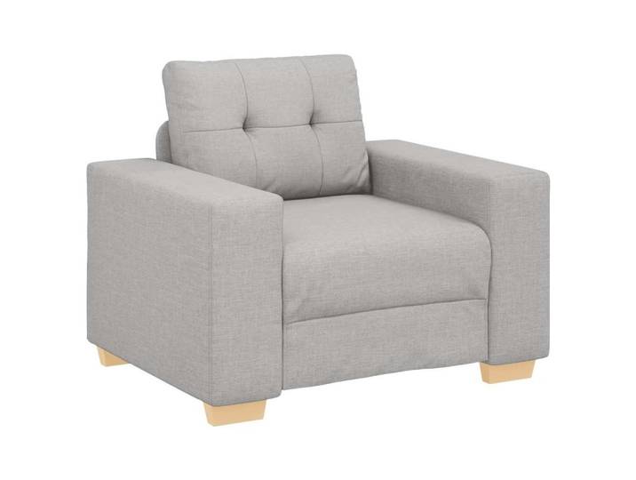 vidaXL Sofa Sofa-Sessel Wolkengrau 100x78x80 cm Stoff, 1 Teile