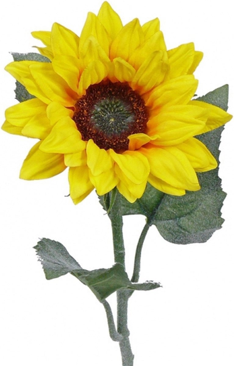 Kunst zonnebloem met een hoogte van 81 cm
