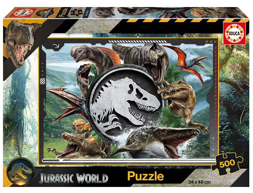 Educa Jurassic World Puzzel met 500 stukjes, meerkleurig