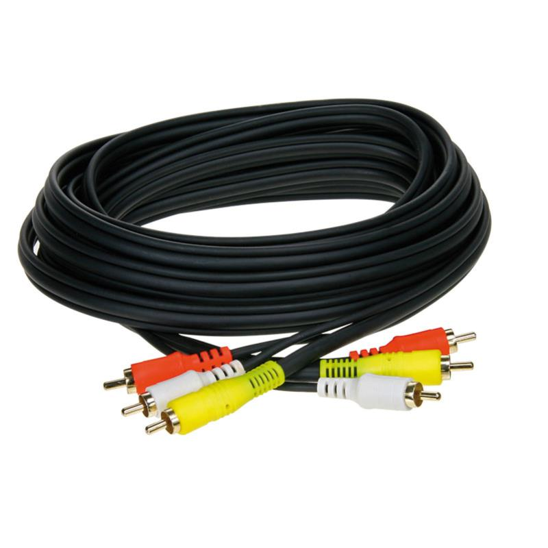 ACV A/V Kabel 5 m / 3 Stecker rot-weiß-gelb