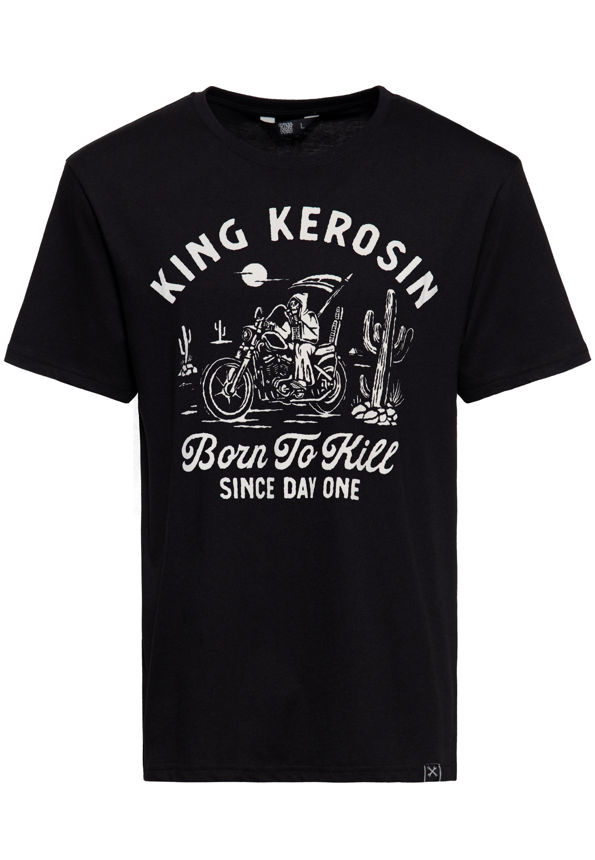 King Kerosin Herren T-Shirt Born To Kill