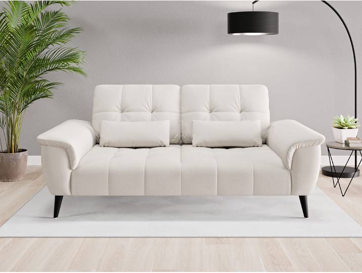 Einzelsofa Tokio - Grau (Graubeige) - Feiner Mikrofaserstoff