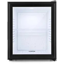 Klarstein Brooklyn Minibar Mini-Kühlschrank 3 Temperaturen 30L 23 dB Glastür Schwarz
