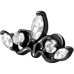 Titan Labret mit Innengewinde GOTISCHE KRONE
