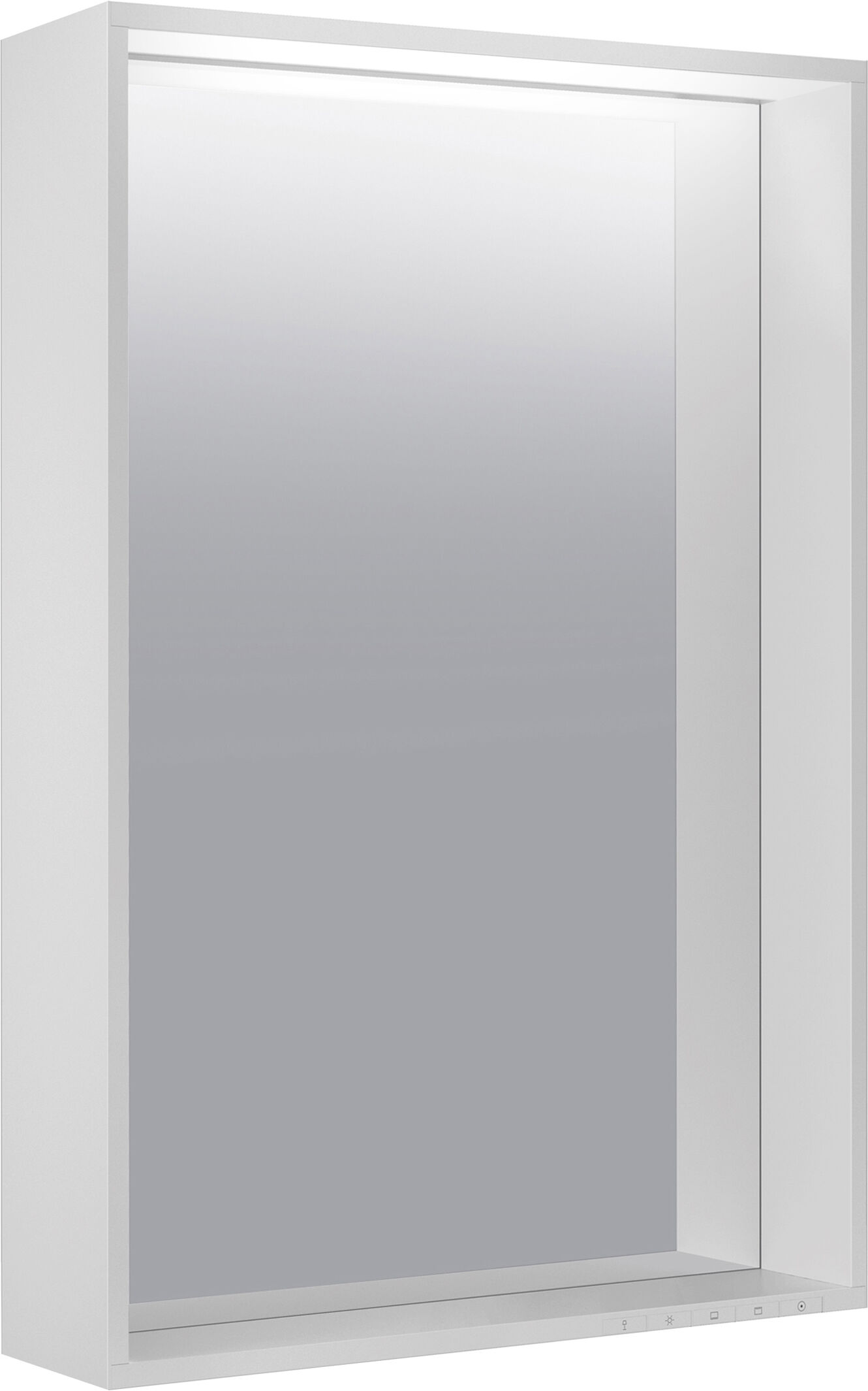 Keuco miroir Plan 07897171503 500x700x105mm, 27 watts, anodisé teinté d'argent
