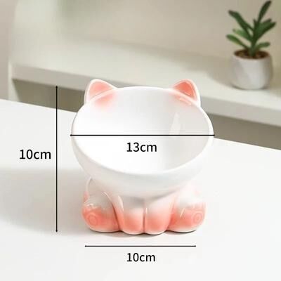 Uplifted Finds High Purity Onyx Ceramic Cervical Guard Bowl white Pink