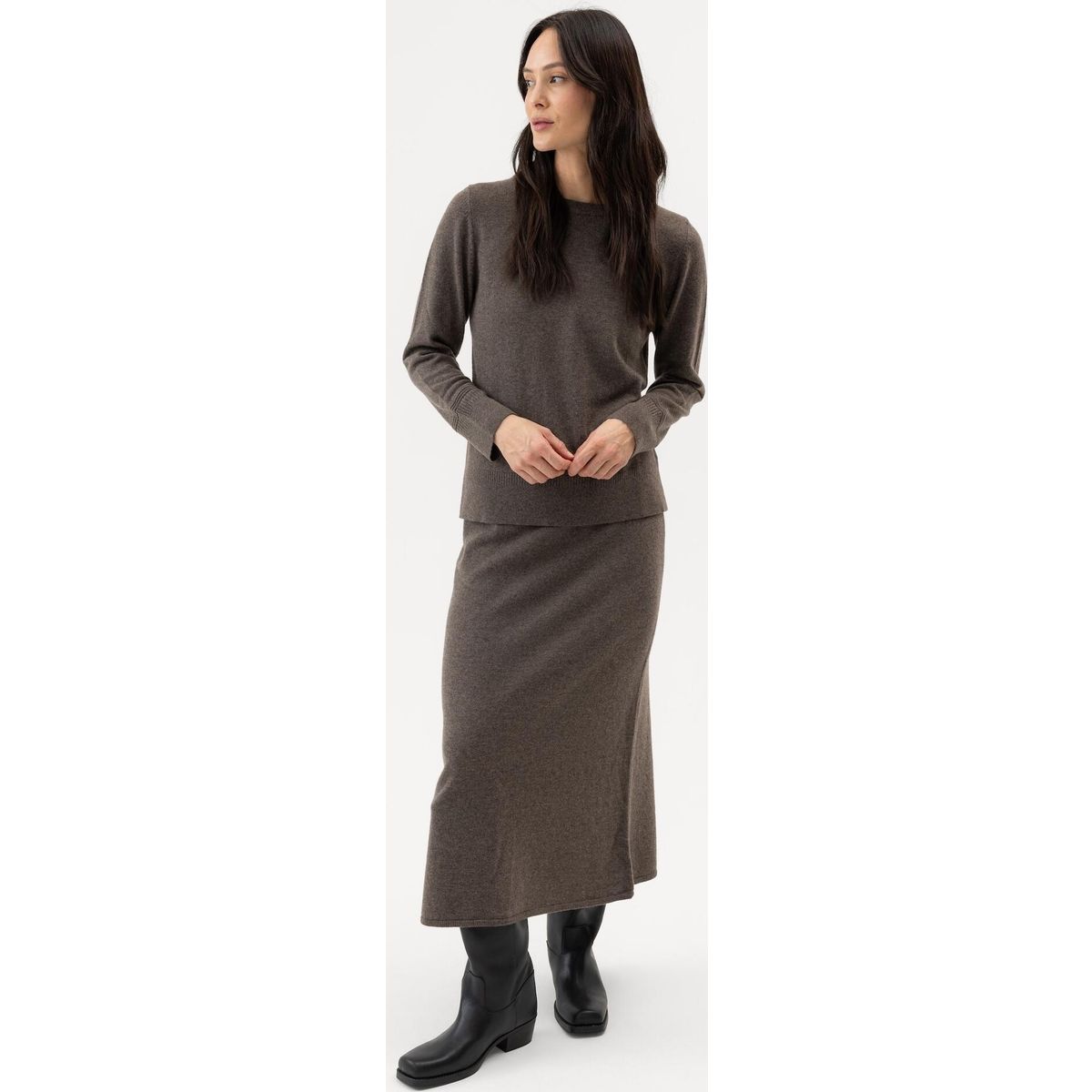 Holebrook Renata Skirt dark taupe (739) L A62606-739-L